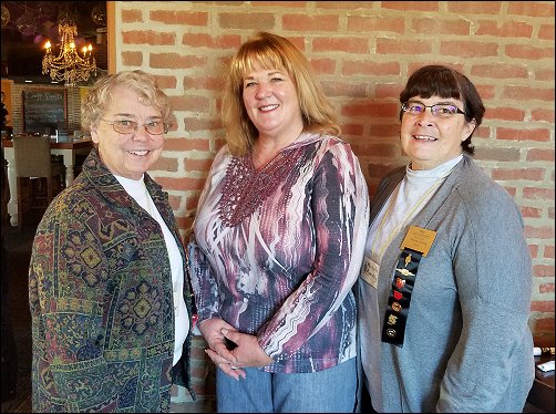 Judy Valentine, Westerville Teacher Lisa Kuhar, Michele Koenig 